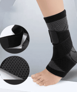 Tobillera deportiva mangas con correa de compresión soporte de tejido 3D vendaje elástico