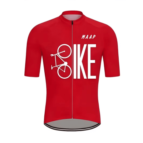 Jerseys ciclismo manga corta Roja